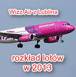 Wizz Air z Lublina rozkład lotów w 2013 roku