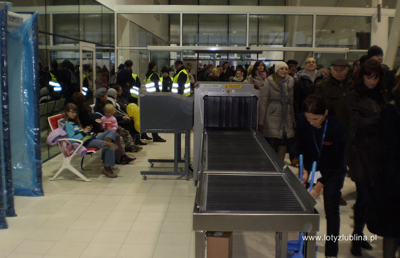 Airport Lublin scanner bagażu